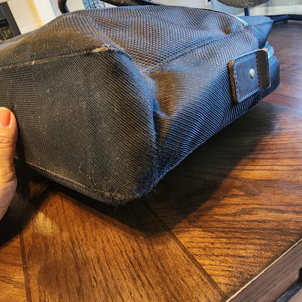 LOUIS VUITTON Damier Geant Yack Business Bag Briefcase Document Case Noir Black